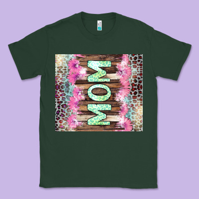 Mom Leopard Classic Tee Designed By Cowgirlartshop