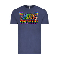 Vintage Denim lgbtq friendly pride Vintage Tee - FaDigitalArtStudio