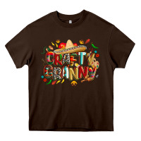 Chocolate Brown Cinco de mayo crafty granny Heavy Core Tee - CowGirlArtShop