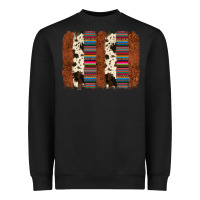 Black serape cowhide  brushstroke Heavyweight Sweatshirt - AdoDesignShop