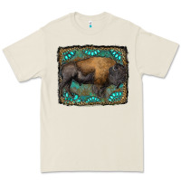 Bone bison with gemstone background Premium Tee - RanaPortraitStore