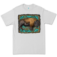 Dove Grey bison with gemstone background Premium Tee - RanaPortraitStore