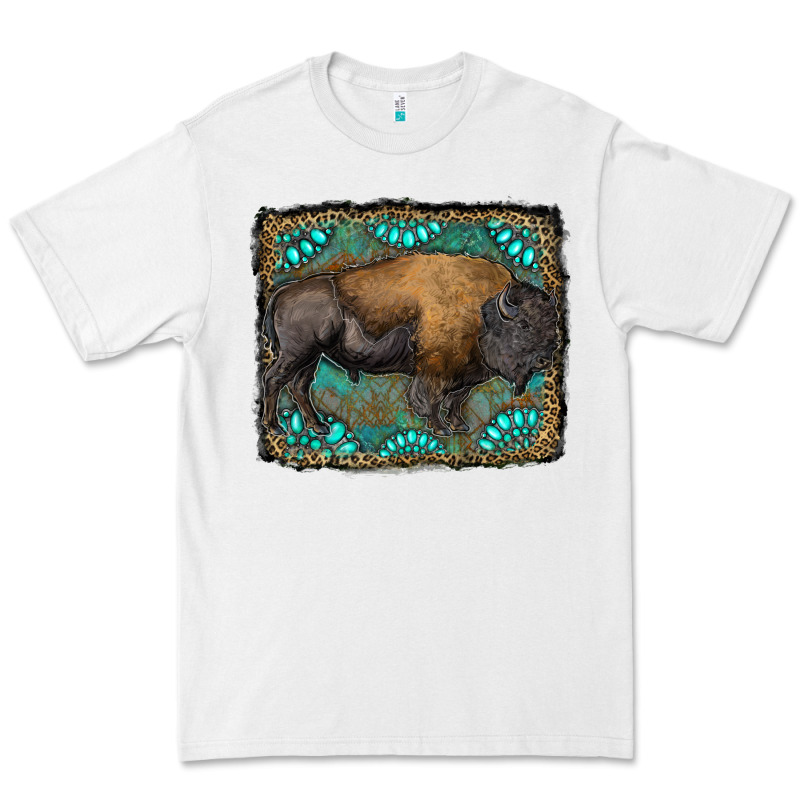 Bison With Gemstone Background Premium Tee by RanaPortraitStore | Teevron