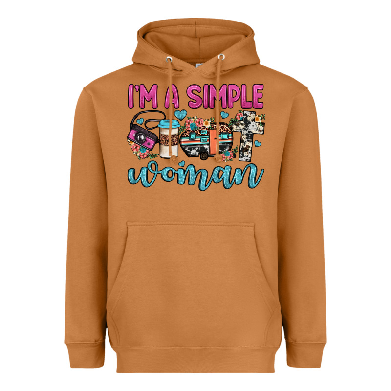 I'm A Simple Woman Heavyweight Hoodie by JahusDesignShop | Teevron