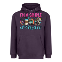 Plum i'm a simple woman Heavyweight Hoodie - JahusDesignShop