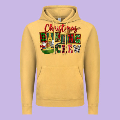 Christmas Baking Crew Vintage Hoodie Designed By Fadigitalartstudio