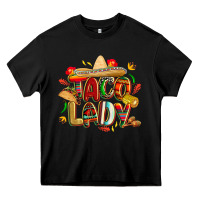 Black cinco de mayo taco lady Heavy Core Tee - CowGirlArtShop