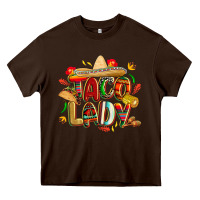 Chocolate Brown cinco de mayo taco lady Heavy Core Tee - CowGirlArtShop