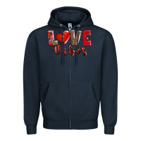 Navy love vibes Zipper Hoodie - AdoDesignShop