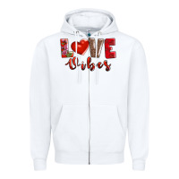 White love vibes Zipper Hoodie - AdoDesignShop