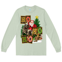 Matcha Christmas Trex Ho Ho Ho Santa Long Sleeve Tee - FaDigitalArtStudio