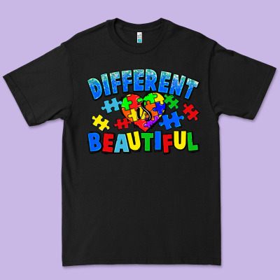 Different Is Beautiful Autism Premium Tee Designed By Cowgirlartshop