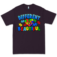 Plum Different is beautiful Autism Premium Tee - CowGirlArtShop