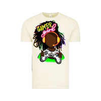Vintage Arctic black gamer girl Vintage Tee - FaDigitalArtStudio
