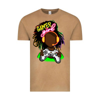 Vintage Camel black gamer girl Vintage Tee - FaDigitalArtStudio