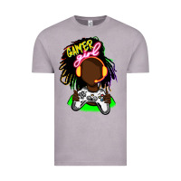 Vintage Zinc black gamer girl Vintage Tee - FaDigitalArtStudio