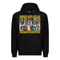 Black Western Wasted On You Premium Hoodie - LillyAllenDesigns