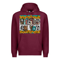 Burgundy Western Wasted On You Premium Hoodie - LillyAllenDesigns