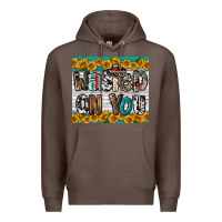 Coffee Western Wasted On You Premium Hoodie - LillyAllenDesigns