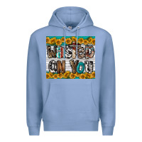 Colony Blue Western Wasted On You Premium Hoodie - LillyAllenDesigns
