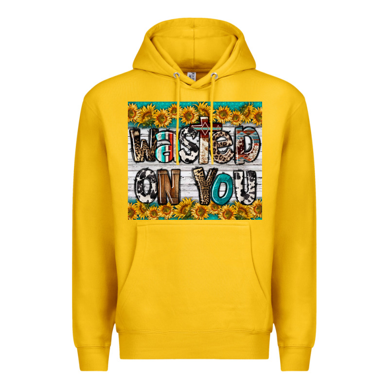 Western Wasted On You Premium Hoodie by LillyAllenDesigns | Teevron