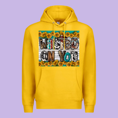 Western Wasted On You Premium Hoodie Designed By Lillyallendesigns