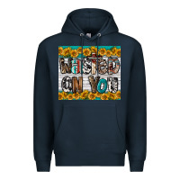 Navy Western Wasted On You Premium Hoodie - LillyAllenDesigns