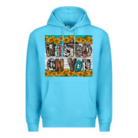 Ocean Blue Western Wasted On You Premium Hoodie - LillyAllenDesigns