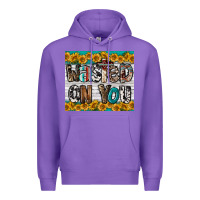 Purple Western Wasted On You Premium Hoodie - LillyAllenDesigns
