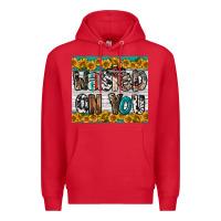 Red Western Wasted On You Premium Hoodie - LillyAllenDesigns