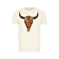 Vintage Arctic Western Tooled Leather Bull Skull Vintage Tee - Jasminsmagicworld