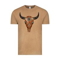 Vintage Camel Western Tooled Leather Bull Skull Vintage Tee - Jasminsmagicworld