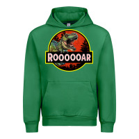 Emerald t rex roaring Urban Hoodie - RanaPortraitStore