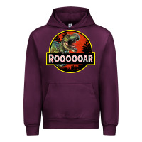 Mauve Wine t rex roaring Urban Hoodie - RanaPortraitStore
