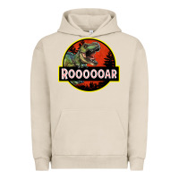 Pigment French Oak t rex roaring Urban Hoodie - RanaPortraitStore