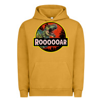 Pigment Peanut Butter t rex roaring Urban Hoodie - RanaPortraitStore