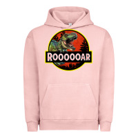 Pigment Salmon t rex roaring Urban Hoodie - RanaPortraitStore