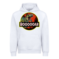 White t rex roaring Urban Hoodie - RanaPortraitStore