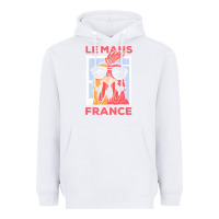 White le mans t  shirt le mans france gallic rooster t  shirt Heavyweight Hoodie - linhVisuals
