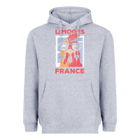Heather Grey limoges t  shirt limoges france gallic rooster t  shirt Heavyweight Hoodie - linhVisuals