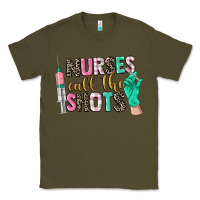 Army Green nurses call the shots Classic Tee - CowGirlArtShop