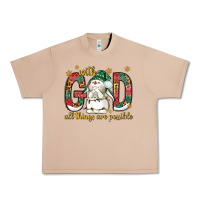 Burro with god all things are possible with snowman bbs Urban Heavy Tee - BundleAndBundleShop