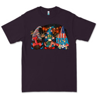 Plum i love usa gnomes 4th of july Premium Tee - CowGirlArtShop