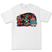 White i love usa gnomes 4th of july Premium Tee - CowGirlArtShop