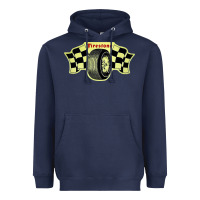 Navy firestone one racing Heavyweight Hoodie - linhVisuals