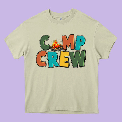 Camp Crew Heavy Core Tee Designed By Cowgirlartshop
