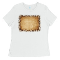 White Buralp and Leopard Ladies Tee - CowCowDesign