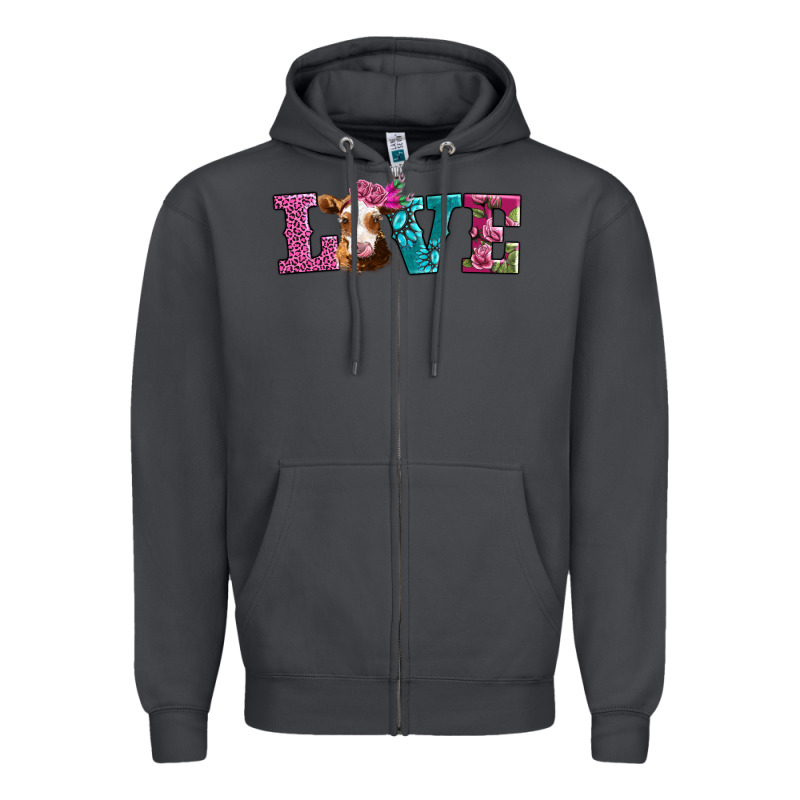 Love With Guernsey Cow Zipper Hoodie by AdoDesignShop | Teevron