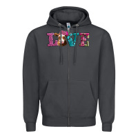 Smoke love with guernsey cow Zipper Hoodie - AdoDesignShop