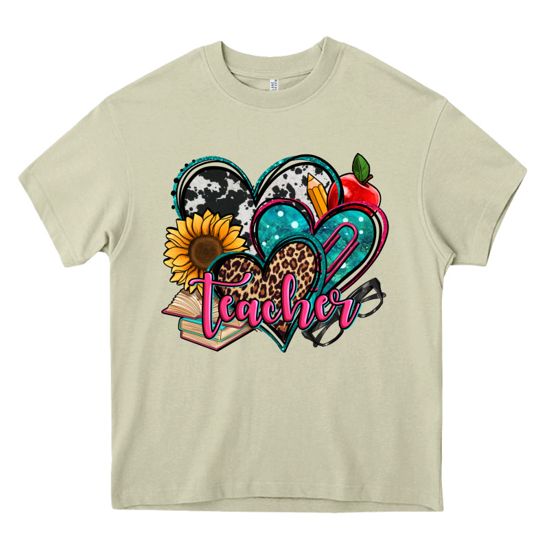 Teacher Hearts Heavy Core Tee by Jasminsmagicworld | Teevron